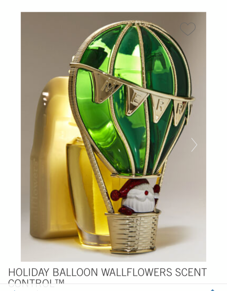 Bath & Body Works CHRISTMAS SANTA BALLOON NIGHTLIGHT SCENT CONTR Wallflower Plug-image