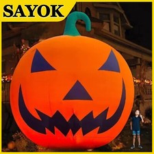 26FT riesigen aufblasbaren K&uuml;rbis mit LED f&uuml;r Halloween Party Event Dekorationen