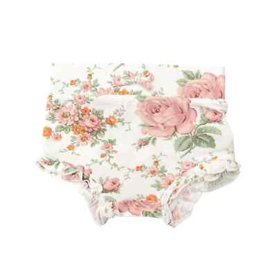 Angel Dear Baby Girl ''Vintage Rose '' Floral High Waist Shorts Size  3-6 M NEW