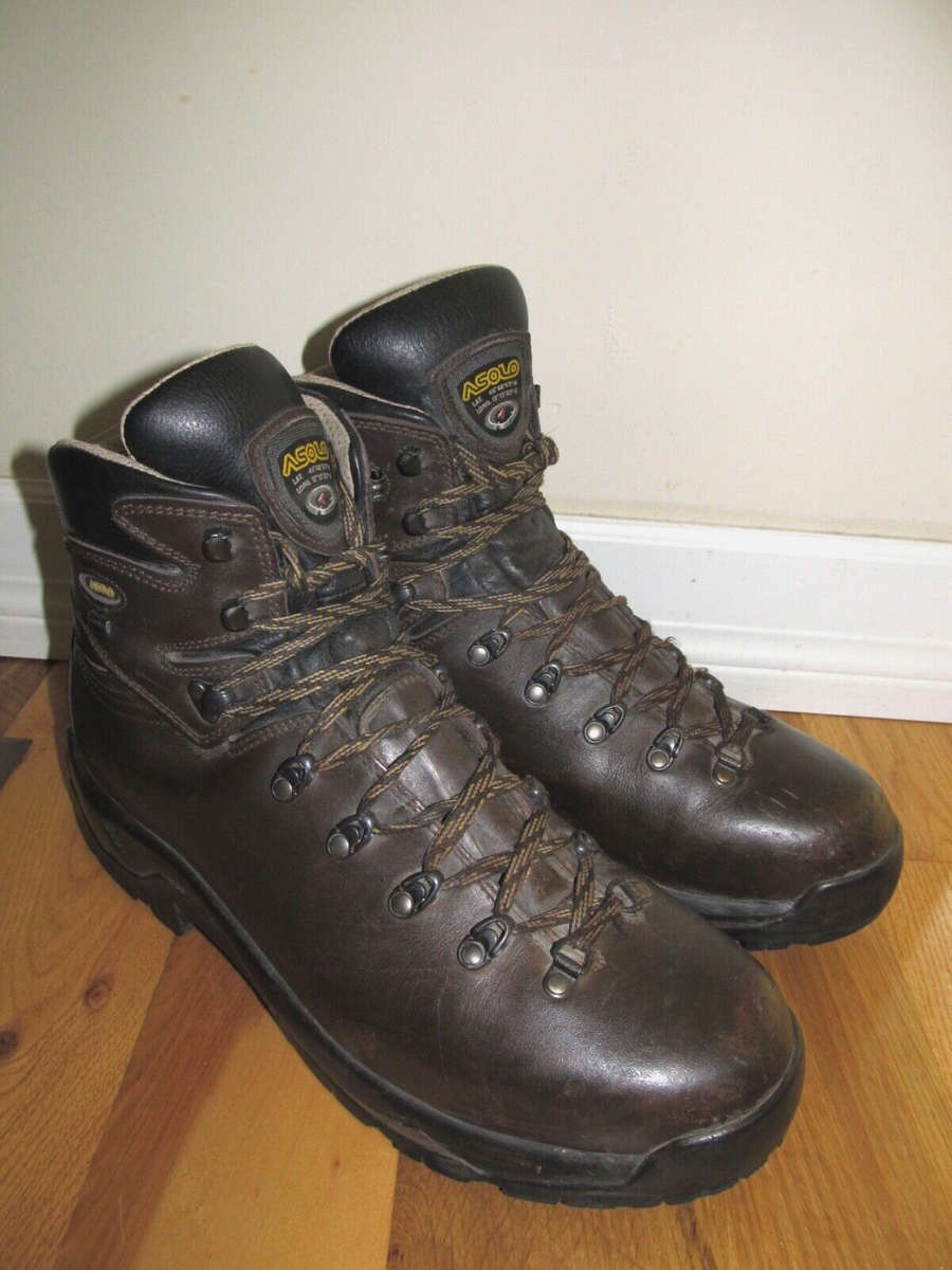 Asolo Vintage Gore-Tex Brown Leather Mountaineering Hiking  display picture 1