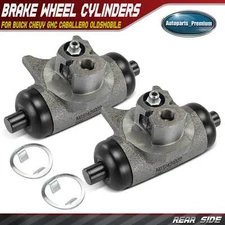 2Pcs Rear Brake Wheel Cylinder for Buick Chevy GMC Caballero Oldsmobile Pontiac