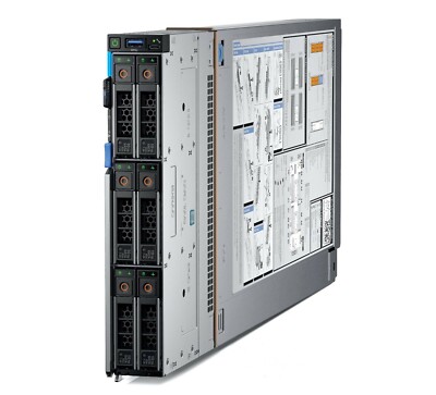 New Dell PowerEdge MX740c 2x 24C Platinum 8268 1TB Ram 4x 400GB