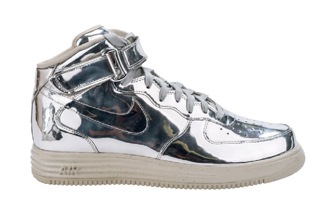 Nike Lunar Force 1 Mid SP Liquid Silver 652849 092 Metallic Silver