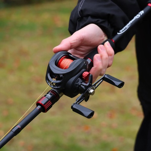 Fishing Rod Reel Combo Casting Rod and 7.2:1 Gear Ratio Baitcasting Ree for Bass - Picture 12 of 24