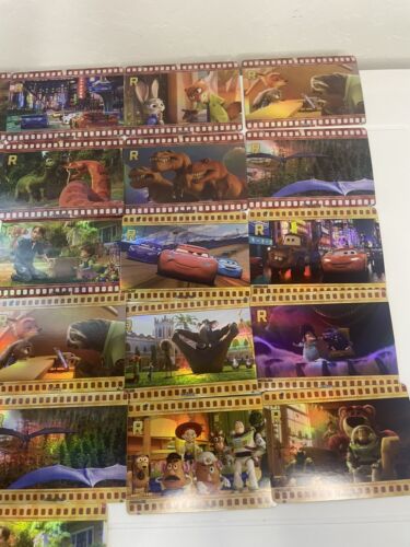 Disney 100 Card Fun Complete Film Reel Red And Yellow Card Set Lot 32 - Picture 3 of 4