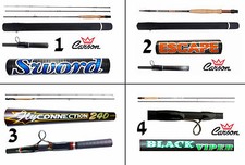 canna da pesca a mosca in carbonio trota lago fiume torrente temolo cavedano