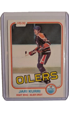 1981-82 O-Pee-Chee hockey Jari Kurri RC #107
