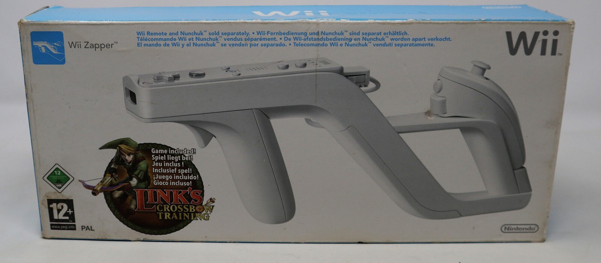 2008 NINTENDO Wii LINK'S CROSSBOW TRAINING ZAPPER + 2007 GAME