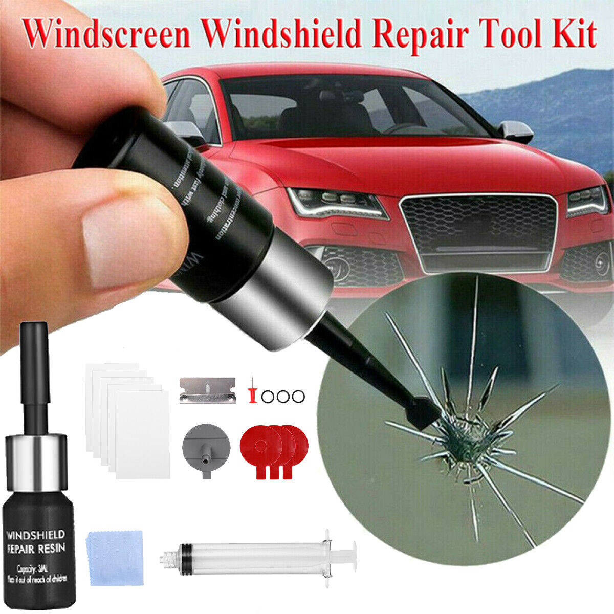 Car Glass Nano In a popularity Repair Fluid Crack Automotive Window Limited price sale Kit Ch