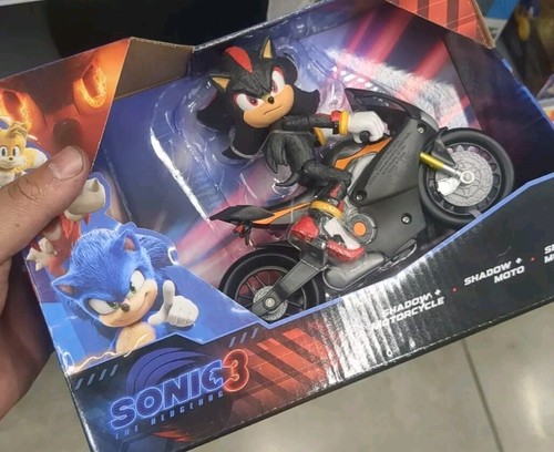 Sonic 3 Movie Shadow 5" y juguete para motocicleta JAKKS PACIFIC NUEVO 2024 🔥🔥
