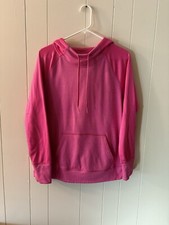 Danskin Womens Large Pink Sweatshirt Sporty Cozy Bold Bright Spring G7