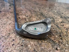 RIGHT-HANDED-KARSTEN PING ZING 2-GREEN DOT -#8 IRON-STEEL SHAFT JZ