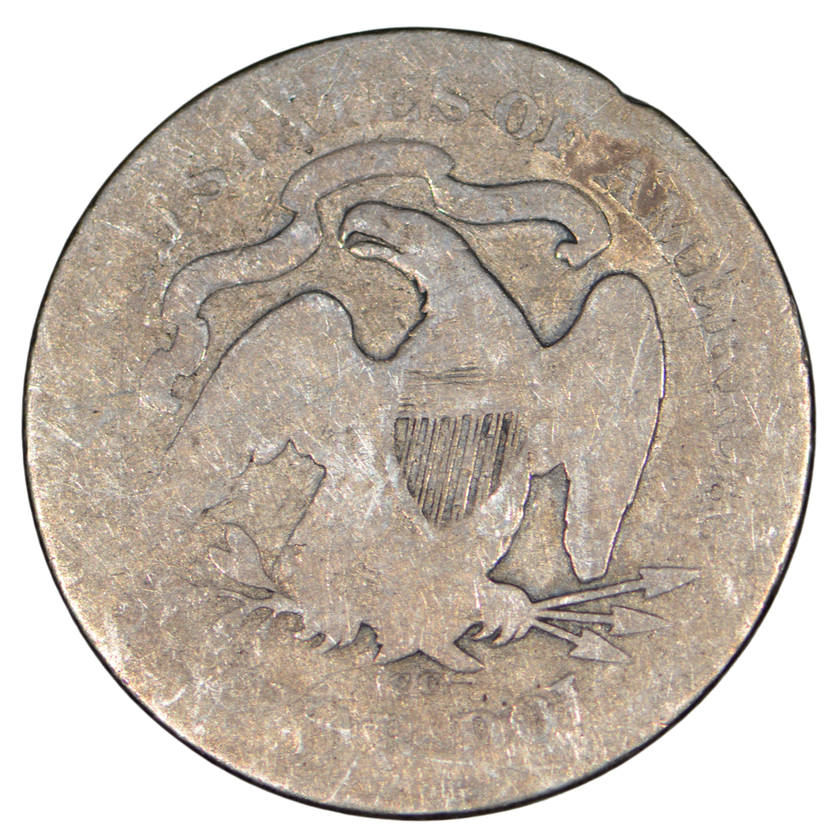 1876-CC Seated Liberty Quarter ~ AG Details | eBay