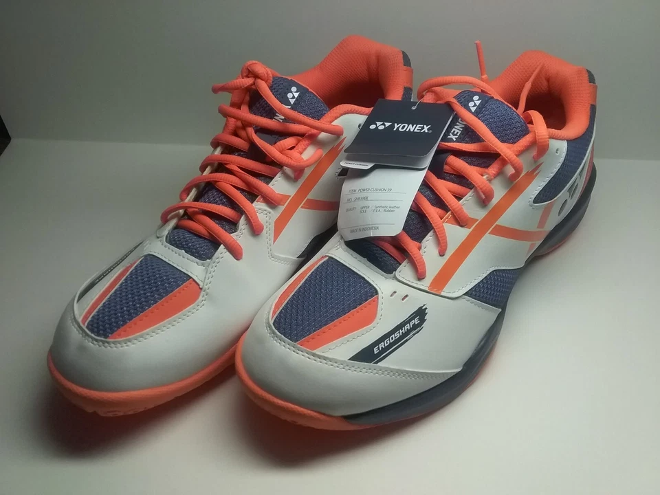 Cojín eléctrico para zapatos de bádminton Yonex 39 (blanco/naranja) talla 12 Foto 4 de 4