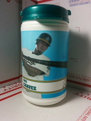 2005 OAKLAND Athletics A's ROOT BEER FLOAT DAY Eric Chavez SIGNED Cup Mug Stein
