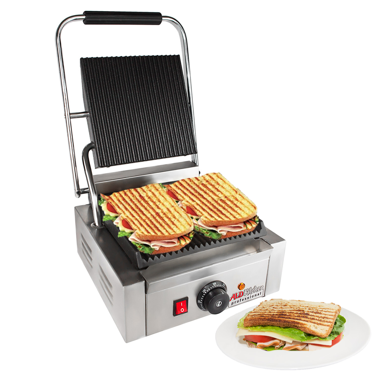 cast iron panini press electric