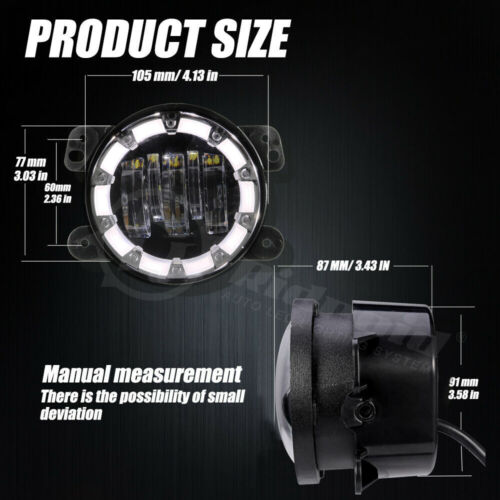 7" LED Headlights Tail Lights Fog Turn Fender Lamp Combo for Jeep Wrangler JK - Picture 3 of 24