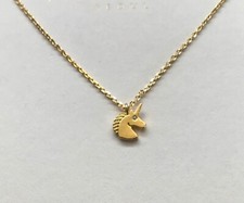 MUSTHAVE Gold Plated Unicorn Pendant Short Necklace