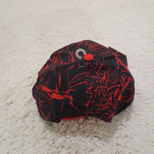 VINTAGE Atlanta Braves Hat Cap Snapback Black Red Splatter 90s Deadstock MLB - Picture 3 of 7