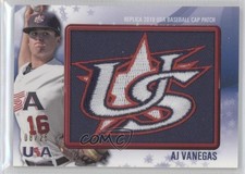 2011 Bowman Replica 2010 USA Baseball Patch 8/25 AJ Vanegas #USA-20 Patch 0b0