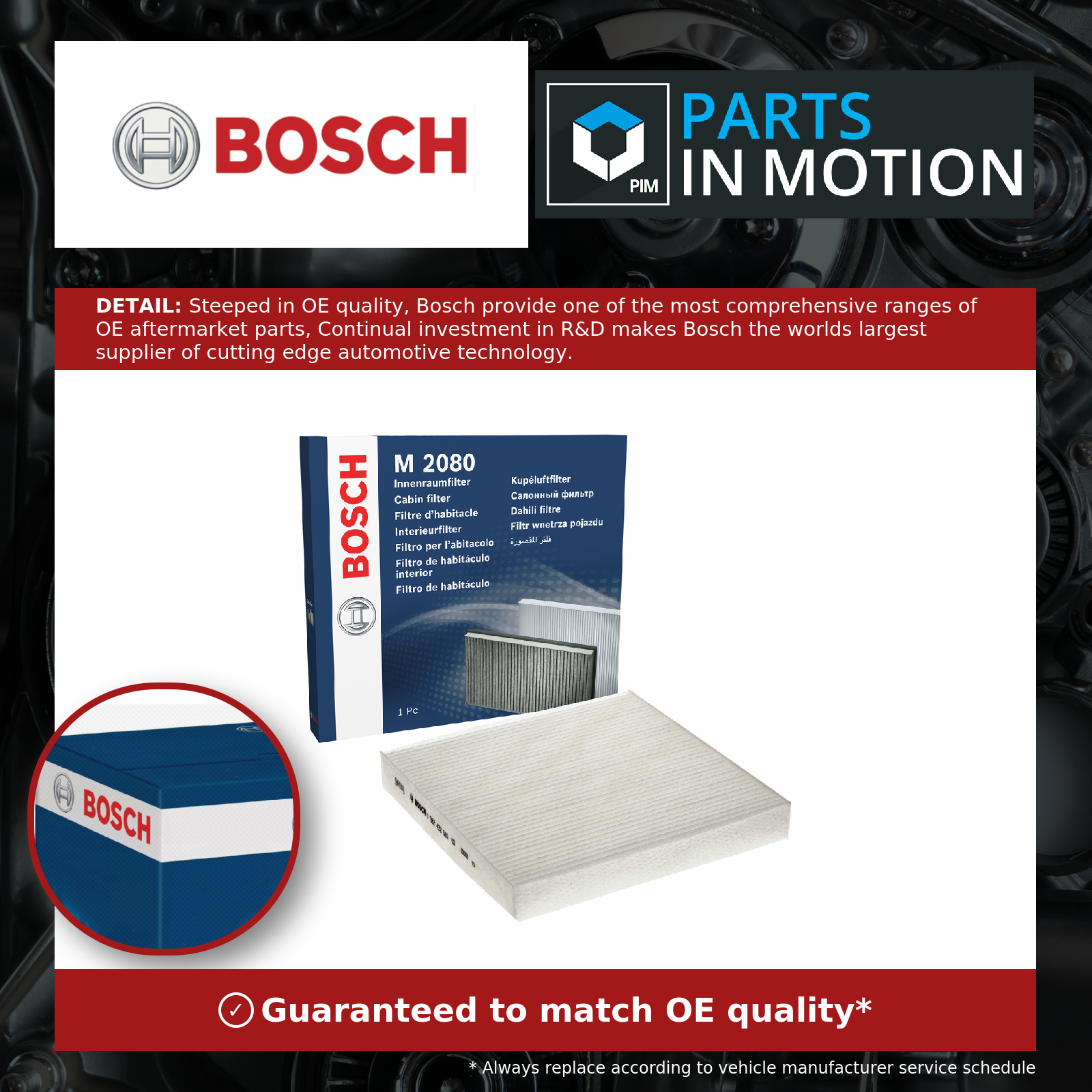 Pollen / Cabin Filter fits RENAULT LAGUNA Mk2 2.9 01 to 07 Bosch 52485325 New - Image 9
