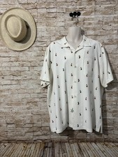 Tommy Bahama Silk Hulu Girl Copyright Print Camp Shirt Men’s XL 