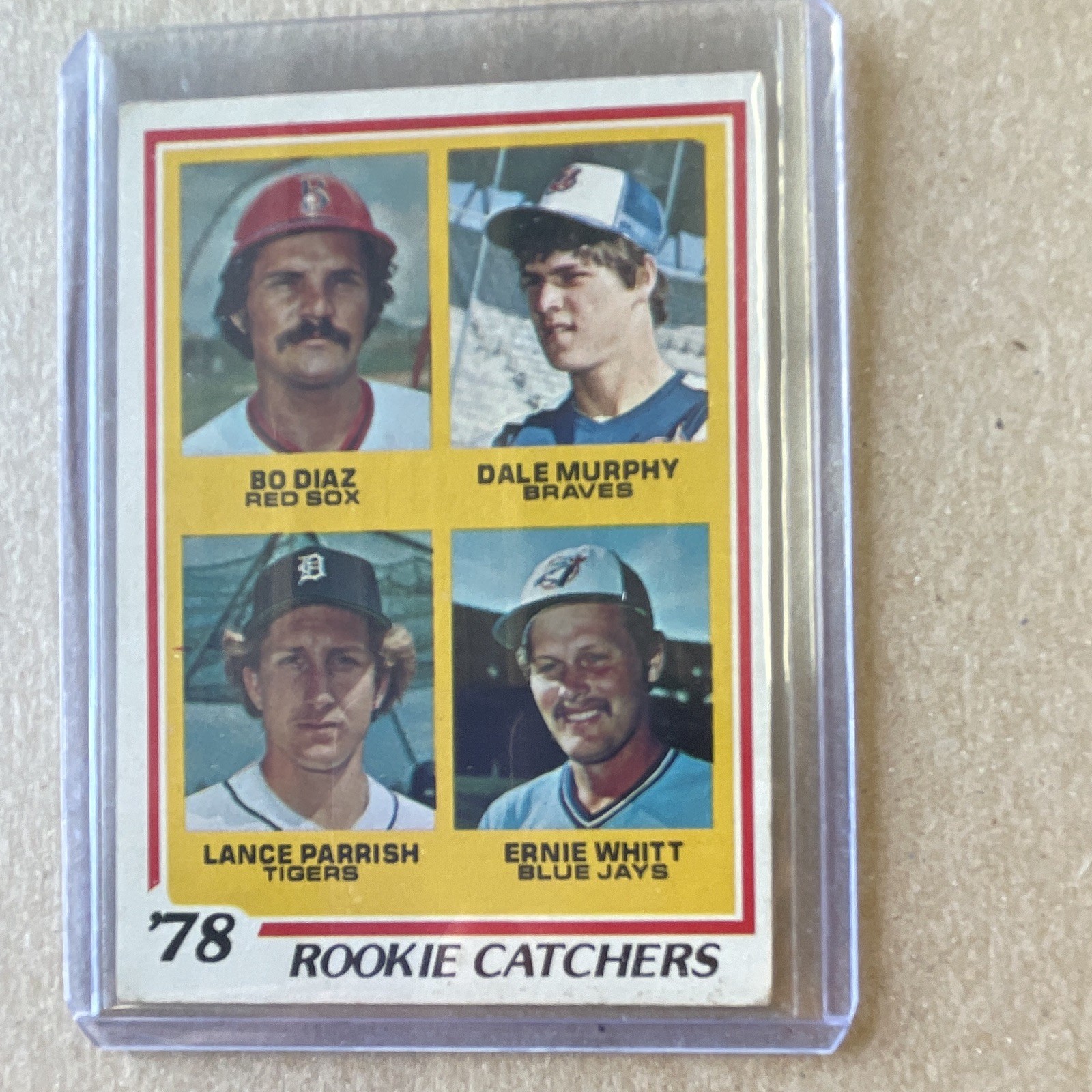 Topps 1978 Rookie Catchers RC #708 Dale Murphy Parrish Whitt Diaz MLB