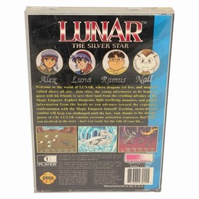 Lunar: The Silver Star (Sega CD, 1993) Authentic CIB Complete w/ Manual Tested