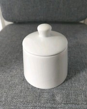 Wellco Design Van Well ARTIUM edles Porzellan Weiß Vorratsdose +  Deckel Dose 