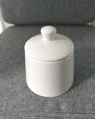 Wellco Design Van Well ARTIUM edles Porzellan Weiß Vorratsdose +  Deckel Dose 