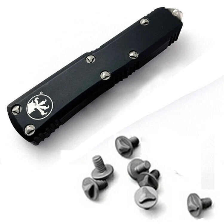 Tornillo de aleación de titanio TC4 6 piezas mango de cuchillo tornillos de agarre de clavo para Microtech UTX-85 Foto 3 de 4