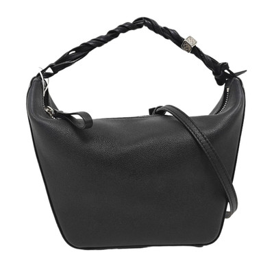 LOEWE Hammock Hobo Handbags Leather Black Free Shipping | Duties Paid