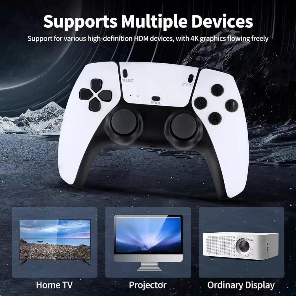 Consola de juegos TV Game Stick M15 4K HD HDMI de 128GB con controles inalámbricos 2.4G, imagen 5