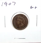 1907 US Indian Head Cent  G Good Free Shipping