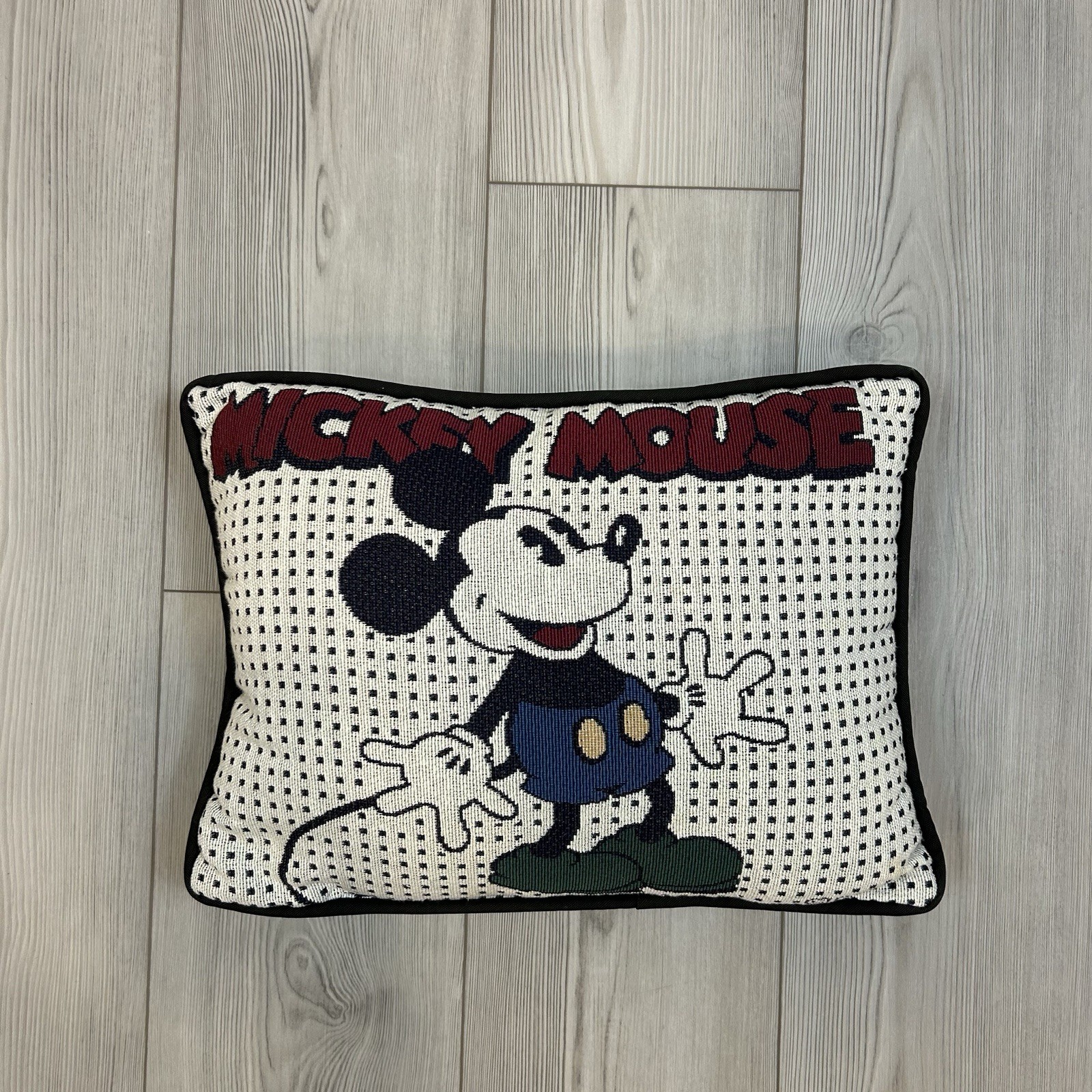 16 x 11" Vintage 1990's Disney Mickey Mouse throw pillow acc