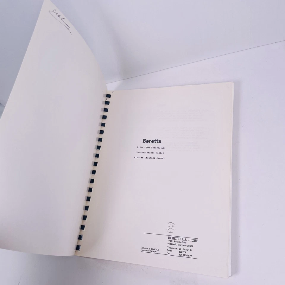 Beretta Modelo 92 Serie 92F Armaduradores Manual Pistola Propietario Manual Instrucciones Foto 4 de 4