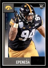 A.J. Epenesa 2020 Score Black RC #337 Iowa Hawkeyes