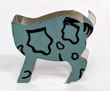 Rare Vintage 1930s Cracker Jack Carey Cloud Tin Litho Goat Nodder Bobblehead Toy