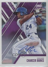 2017 Panini Elite Extra Edition Aspirations Purple /100 Charcer Burks Auto 0c6