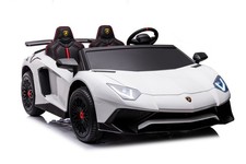 MACCHINA A BATTERIA ELETTRICA 24V LAMBORGHINI BLU AVENTADOR SVJ BIG PER BAMBINI