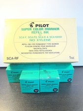 Pilot Super Color Permanent Marker Refill Ink, Ten 1-Oz Bottles, Xylene-Free