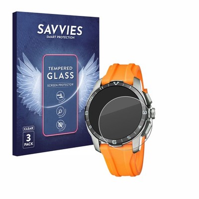 3x Schutzglas für Festina Connected D (44 mm) Displayfolie 9H