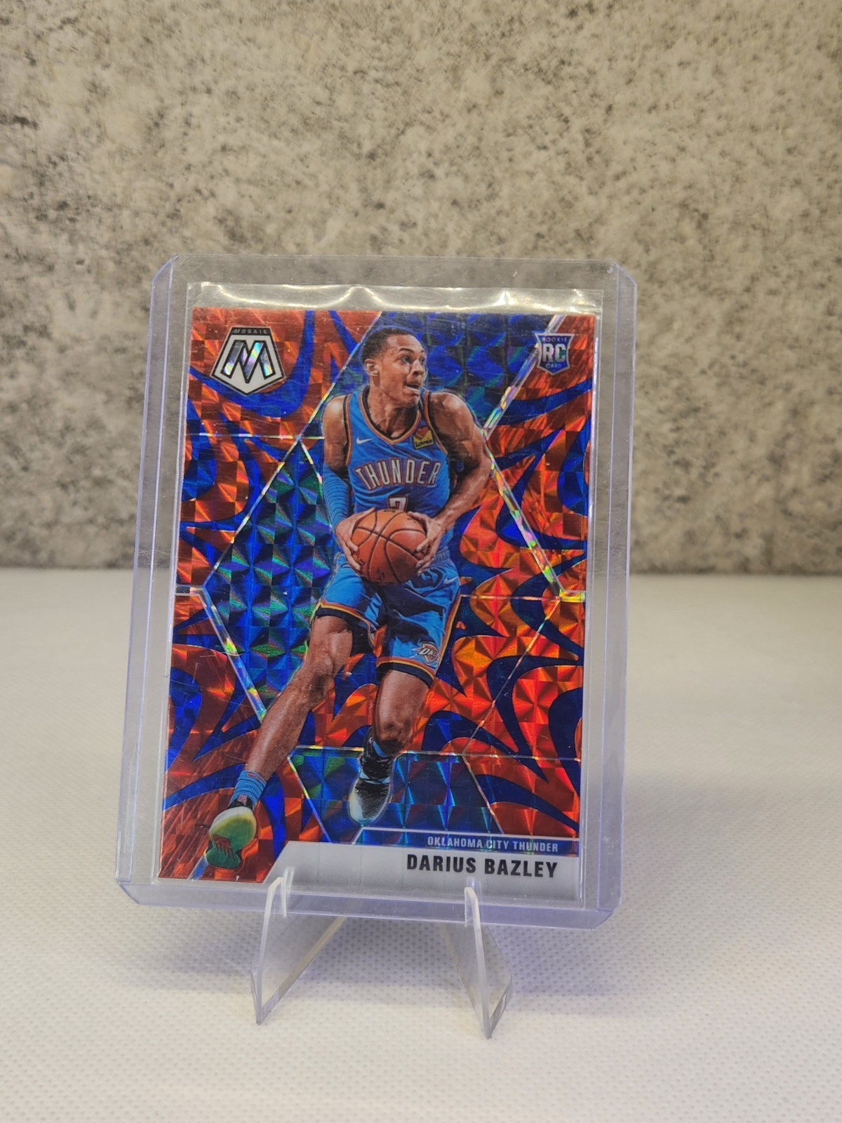 2019-20 Panini Mosaic - Rookies Darius Bazley #227 Reactive Orange Prizm (RC)