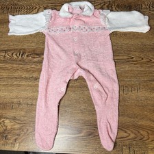 Vintage 80s Babygro Footed Pajamas 11-18 Lbs Terry Cloth