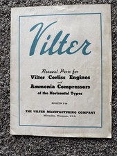 1920-30s Vilter Corliss Engine Renewal Parts Bulletin, Milwaukee, WI Brad Smith