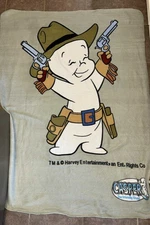 Vintage Casper the Friendly Ghost Harvey Entertainment Blanket