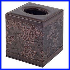 Tissue Box Cover Square,Modern Leather Tissue Box Holder for Napkin Facial Pa...