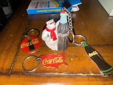 Coca Cola Vintage Collectable Keychains Lot of 4