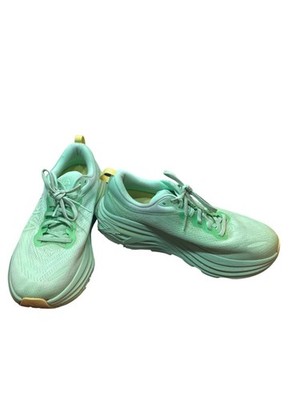 Hoka bondi 8 wms green walking running low top sneakers sz 10B SKU 10-393