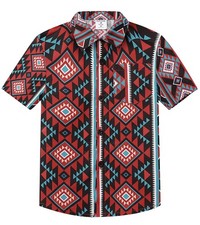 Boys Cowboy Shirt Western Top, Multi, 3T